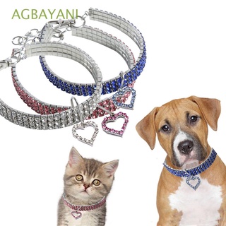 agbayani exquisito collar de cristal mini accesorios para perros collar lindo colgante moda brillante diamantes de imitación para cachorro gato teddy bling diamante suministros para mascotas/multicolor