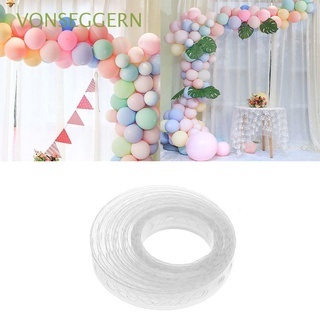 vonseggern transparente conectar tira de 5 m cinta de plástico globo cadena de globos de boda fiesta diy globos decoración de fondo suministros arco decoración de goma pvc/multicolor (1)