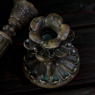 [cod] 1 pieza de vela antigua de resina, accesorio retro, candelabro francés caliente