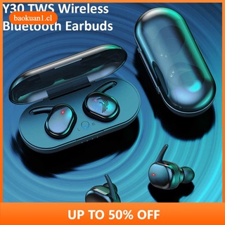 Major promotions Y30 Tws Mini audífonos Bluetooth 5.0 De parada Led automético