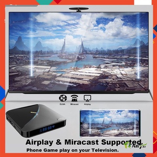 Anycast caja De Tv inteligente A95X F3 S905X3 Android 9.0 2/16 4k reproductor De Tv reproductor De medios Web (estándar europeo) Ue