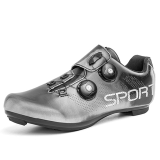 Venta Caliente COD ! Los Hombres De Bicicleta De Carretera Zapatos De Ciclismo Premium Microtex Con Cleat SPD Negro Blanco Spinning RZoe (6)