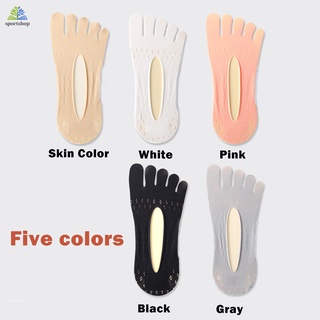 calcetines de terciopelo ultra corte de malla con tela de gel transpirable invisible para mujer/verano (5)