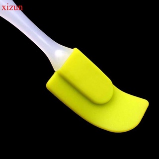 xizun herramientas de hornear para pasteles doble silicona espátula cuchara galletas espátulas pastelería raspador mezclador de mantequilla helado cuchara (1)