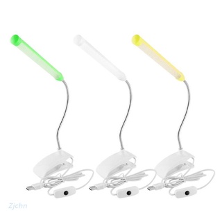 zjchn 1pc flexible usb 13 luz led clip-on abrazadera cama mesa estudio escritorio lámpara de lectura fri