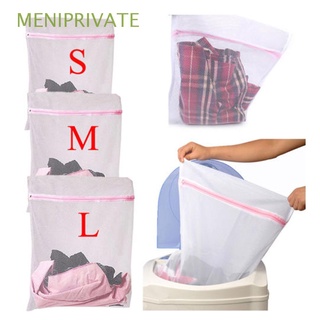 meniprivate s/m/l protect net mesh nylon bolsas de lavandería bolsas de lavado ropa sujetador/calcetines/lingerie lavado del hogar|bolsa de cesta de cremallera