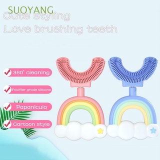 Suoyang cepillo De dientes en forma U Para limpieza De dientes/Multicolorido