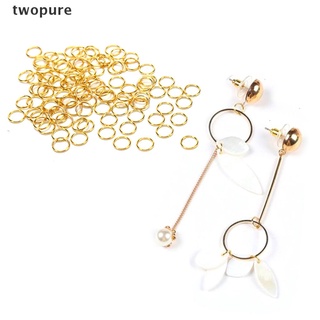 [twopure] 100 anillos de salto abiertos conector para joyas, accesorios 4/5/6/7/8 mm [twopure]