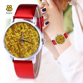 Faux Leather Strap Couple Watches Retro Women Quartz Watch Great Holiday Accessories