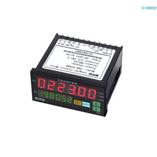 90-260v ac/dc contador digital longitud medidor de lote 1 salida de relé preestablecido