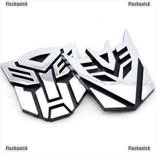 Flashquick 3D Logo Protector Autobot Transformers emblema insignia gráfica calcomanía de coche