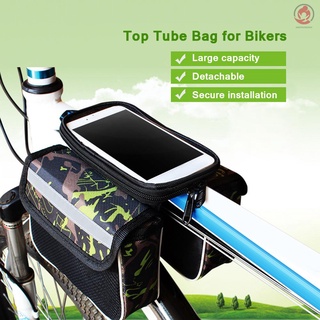 Bolsa De Ciclismo bab Bicicleta bolsa De Tubo Superior impermeable Pvc Transparente bolsa protectora De teléfono Para Motociclistas (4)