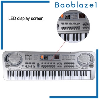 [BAOBLAZE1] 61 teclas teclado electrónico música eléctrica Digital Piano órgano con micrófono (8)