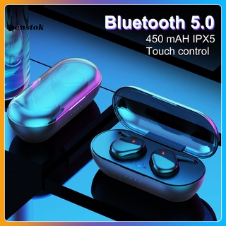 [VOGUE] Y30 TWS Bluetooth 5.0 Auriculares Portátil Tocar Control Impermeable In-ear Inalámbricos Para Deportes (1)