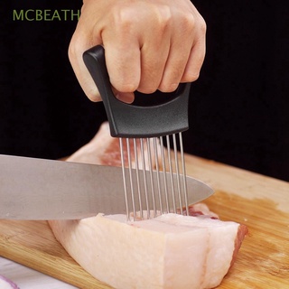 MCBEATH multifunción soporte de cebolla barbacoa herramienta de corte de tomate cortador de cocina creativa cocina de acero inoxidable pelador de papas cortador de verduras/Multicolor
