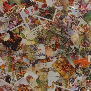 [bograg] 100 unids/caja vintage historia papel kraft scrapbooking proyecto diy diario decoración tarjetas 579co