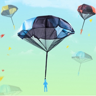 Los niños de la mano de lanzar Mini paracaídas juguete camuflaje soldado niños deportes al aire libre juego juguetes (2)
