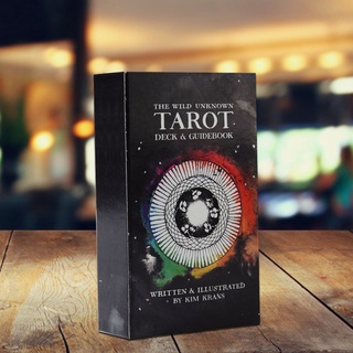 [kaou] 78 unids/set cartas de tarot divertido clásico recubierto papel el salvaje desconocido tarot tarjeta para fiesta