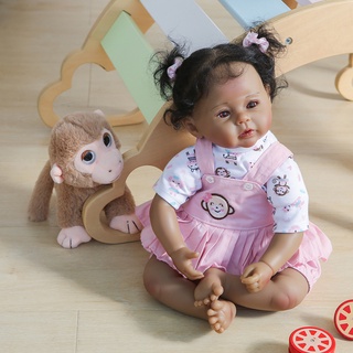 muñeca reborn hecha a mano realista reborn baby muñeca niñas completo vinilo silicona cuerpo con chupete