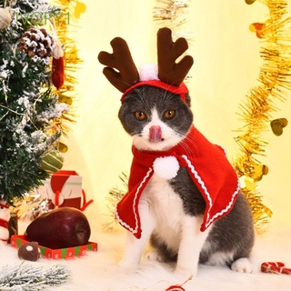 Gorro De tobillo De navidad cálido gorro bufanda roja Gato perro Cachorro mascota disfraz Cosplay ropa Para mascotas