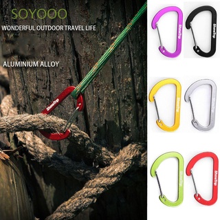 SOYOOO High Quality Buckle Keychain Safety Camping Hiking Hook Climbing Button New Equipment Outdoor Sports Multicolor Aluminium Alloy Carabiner/Multicolor