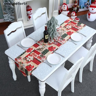 [ong] 2022 nuevo corredor de mesa de navidad creativo para decoración de navidad, camino de mesa, vestido de mesa.