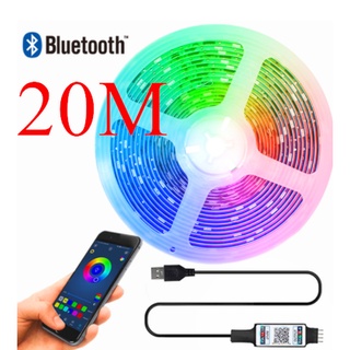 3KEY Bluetooth APP Bluetooth SMD5050 LED Tira De Luz Flexible Lámpara 0.5M 1M 2M 3M 4M 5M Cinta Diodo DC5V Pantalla De Escritorio TV Fondo Iluminación
