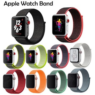 Apple watch correa serie 1 2 3 4 5 6, Apple watch SE Sport Nylon Loop band iWatch Apple watch correa de muñeca 38 mm 40 mm 42 mm 44 mm