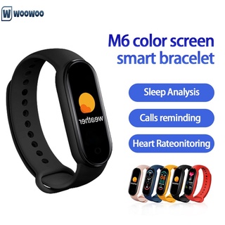 pulsera inteligente m6 electrónico/reloj inteligente con rastreador de ejercicio/monitor de presión arterial/frecuencia cardiaca/pantalla a color/pulsera inteligente para teléfono móvil #