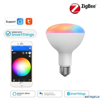 Tuya zigbee Smart LED Bombilla 10W RGBCW Control De Voz Funciona Con Alexa Echo Plus Google Home Astraqalus