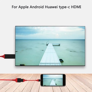 Tipo c teléfono móvil a HDMI 1080p Cable HDMI compatible con Apple Android Huawei línea de proyección USB mismo Cable de pantalla (1)