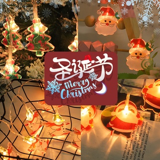Navidad led Cadena De Luz De Santa Vacaciones Linterna Creativa Árbol Decoración De La