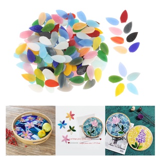 150 pzs macetas de mosaico de colores mezclados con hojas de flores (4)