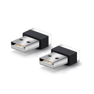 Usb USB LED Interior del coche de la atmósfera de la lámpara de noche LED decoración Mini USB (9)