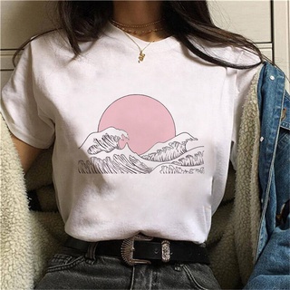 90s gráfico camiseta Harajuku Tee lindo Animal camiseta camisetas hermoso sol impreso T Y2K