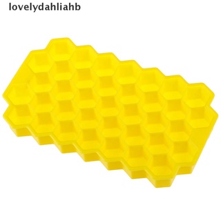 [i] 37 cubos en forma de panal de abeja de silicona para cubitos de hielo, recipiente de almacenamiento [caliente]