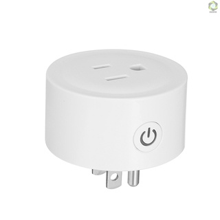 Un Mini enchufe inteligente WiFi toma de corriente US Tuya APP temporizador de Control remoto, Control de voz Compatible con Amazon Alexa y para Google Home