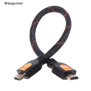 [wangxiner] cable hdmi corto de 1 pie para tv hd 3d 1080p one feet hdmi 1.4 trenzado oro venta caliente