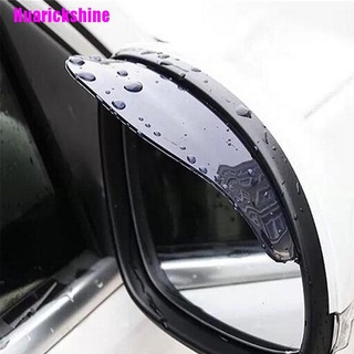 [Huarickshine] 1 par de espejo retrovisor negro para coche, lluvia, agua, lluvia, impermeable, cejas, escudo lateral (2)