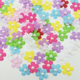 100 Pieces/pack 2.5 Cm Pearl Petal Family Wedding Party Ribbon Cake Bow Tie Decoration Scrapbooking DIY Craft Supplies (4)