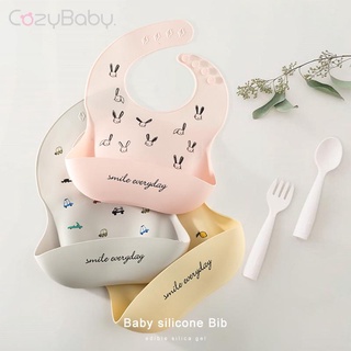 cozybaby baberos de silicona para alimentación de bebé luz ajustable impermeable niños baberos niños comer delantales (1)