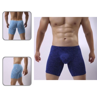 angeyong Male Boxer Briefs Slim Elastic Waist Boxer Underwear Comfortable for Living Room