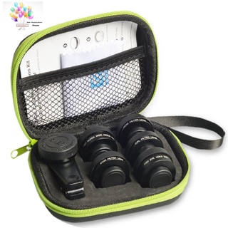 apexel kit de lentes de cámara para fotografía de 6 en 1/kit de lentes macro gran angular/filtro cpl/ojo de pez para iphone/xiaomi/mi9