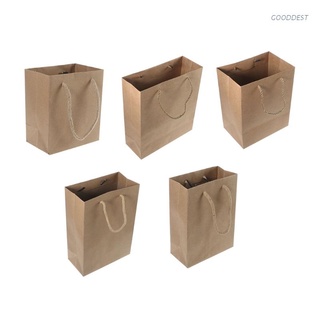 Goo DIY multifunción bolsa de papel con asas Festival bolsa fiesta compras Kraft bolsa de embalaje