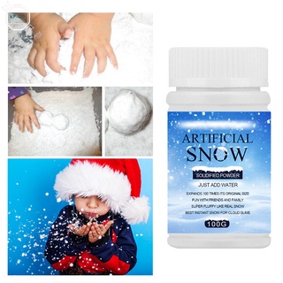 Instant Fake Snow Powder Expand 100 Time Artificial Snow Coagulant Add Water 50g 100g For Decarating (2)