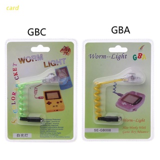 tarjeta de alta calidad nueva luz de gusano flexible iluminación led lámparas para nintent gameboy gba gbc gbp consola