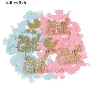 tuilieyfish 200pcs bebé carro confeti glitter oh bebé género revelar mesa confeti co (1)