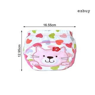 [EY] Pañal de dibujos animados de algodón transpirable lindo Animal patrón de bebé pañal para entrenamiento (5)