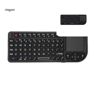 ringset a8 2.4ghz mini teclado inalámbrico retroiluminado air mouse touchpad para proyector caja de tv