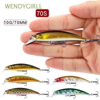 WENDYGIRLL 70S Sinking Minnow Baits 7cm 10g Winter Fishing Fish Hooks Crankbaits Tackle Outdoor Multicolor Useful Minnow Lures